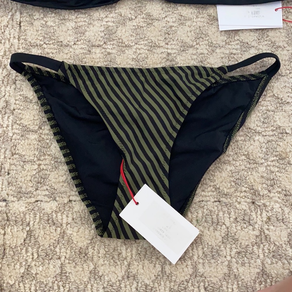 Bnwt Solid & Striped Bikini - image 3